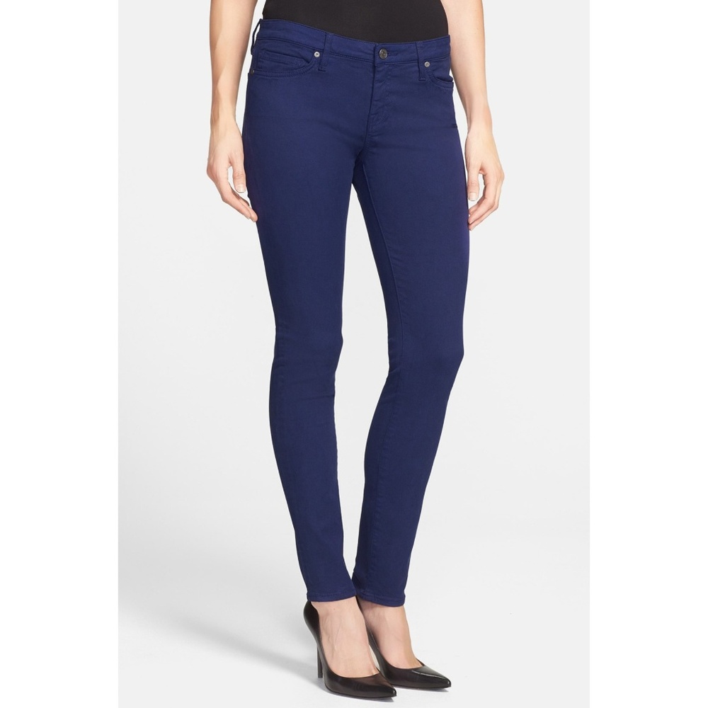 Joie Navy Blue Mid-Rise Skinny Jeans